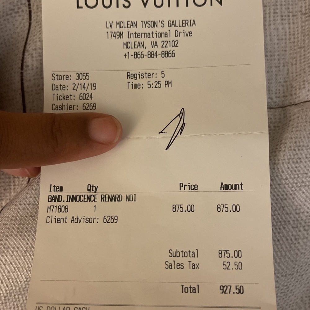 Louis Vuitton MONOGRAM Innocence Fur Bandeau